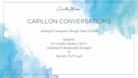 presentation cover with blue water color marks