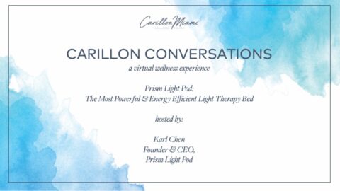 blue watercolor graphic for cover page introducing light prism pod